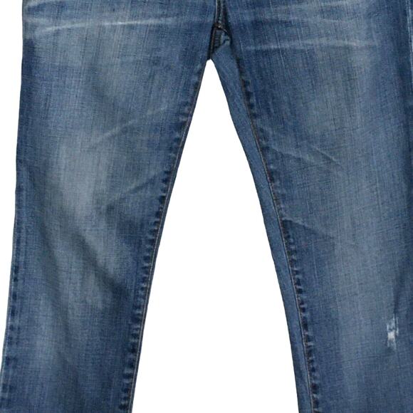 Adriano Goldschmied AG Premiere Skinny Straight Jeans Distressed Ripped Size 25 - Picture 7 of 12